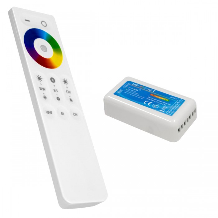 GloboStar® 73424 Ασύρματος LED RGBW-WW Controller με Χειριστήριο Αφής 2.4G 12v (240w) - 24v (480w) GloboStar® 73424 Ασύρματος LED RGBW-WW Controller με Χειριστήριο Αφής 2.4G 12v (240w) - 24v (480w)