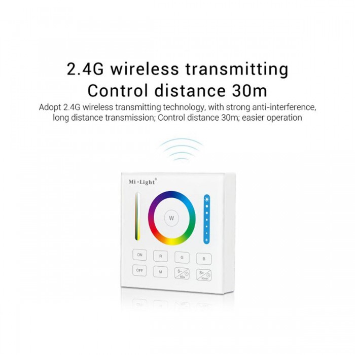 GloboStar® 73425 Mi-Light B0 LED RGBW+WW+CCT Smart Ασύρματο Χειριστήριο Αφής 2.4G RF Φορητό/Τοίχου με Μπαταρία για όλα τα Mi-Light Controller Box GloboStar® 73425 Mi-Light B0 LED RGBW+WW+CCT Smart Ασύρματο Χειριστήριο Αφής 2.4G RF Φορητό/Τοίχου με Μπαταρία για όλα τα Mi-Light Controller Box