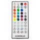 GloboStar® 73431 Ασύρματος Bluetooth LED RGB & Music Controller Sound Activated με Χειριστήριο IR & 2 Εξόδους RGB DC 5-24V Max 144W