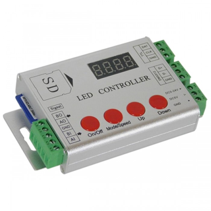 GloboStar® 73444 LED Digital RGB Controller DMX512 & Κάρτα SD για LED Digital RGB Προϊόντα 5v - 12v - 24v HC03 2048 IC GloboStar® 73444 LED Digital RGB Controller DMX512 & Κάρτα SD για LED Digital RGB Προϊόντα 5v - 12v - 24v HC03 2048 IC