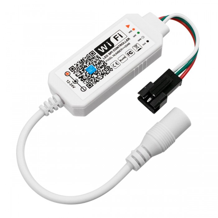 GloboStar® 73448 Ασύρματος Smart Home Wi-Fi LED RGBW Dream-Color Magic Digital Controller για LED Digital RGBW Προϊόντα DC 12-24V Max 2048 IC GloboStar® 73448 Ασύρματος Smart Home Wi-Fi LED RGBW Dream-Color Magic Digital Controller για LED Digital RGBW Προϊόντα DC 12-24V Max 2048 IC