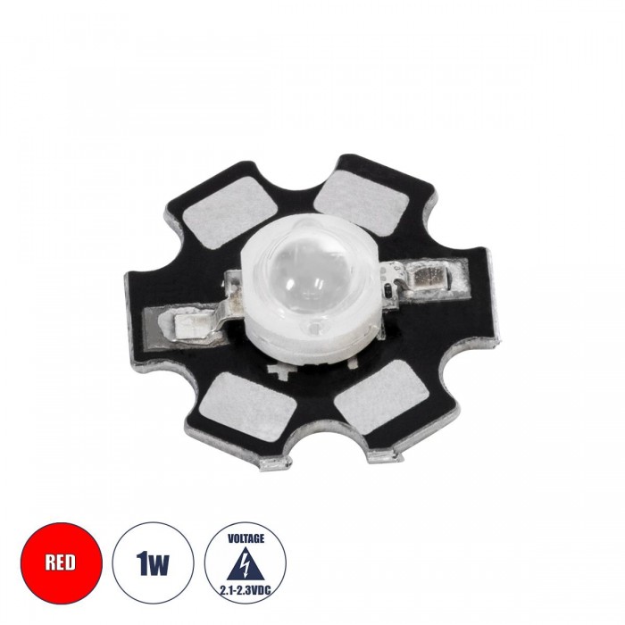 GloboStar® 73746 High Power Star LED - Υψηλής Ισχύος Star LED 1W DC 3.2V Κόκκινο Φ2 x Υ0.6cm - 2 Χρόνια Εγγύηση GloboStar® 73746 High Power Star LED - Υψηλής Ισχύος Star LED 1W DC 3.2V Κόκκινο Φ2 x Υ0.6cm - 2 Χρόνια Εγγύηση