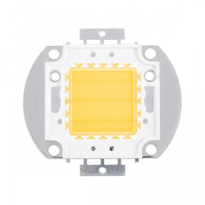 GloboStar® 73764 Υψηλής Ισχύος LED COB BRIDGELUX 30W 2400lm DC 28-32V - Μ5.5 x Π5.2 x Υ0.4cm - Θερμό Λευκό 2700K - 2 Χρόνια Εγγύηση