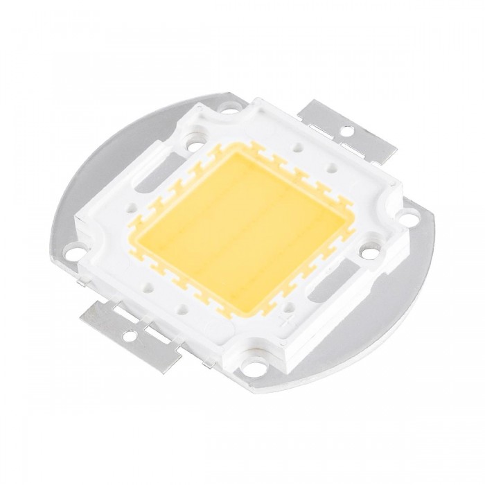 GloboStar® 73764 Υψηλής Ισχύος LED COB BRIDGELUX 30W 2400lm DC 28-32V - Μ5.5 x Π5.2 x Υ0.4cm - Θερμό Λευκό 2700K - 2 Χρόνια Εγγύηση