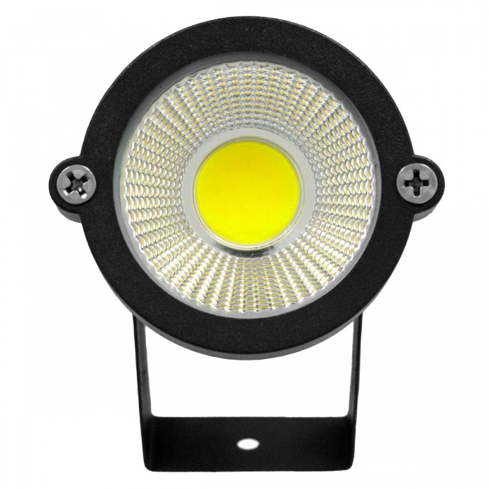 GloboStar® 75581 Προβολάκι Κήπου Καρφωτό - Δαπέδου Bridgelux COB LED 10W 1200lm 35° DC 12-24V Αδιάβροχο IP67 Ψυχρό Λευκό 6000K Dimmable