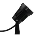 GloboStar® 75581 Προβολάκι Κήπου Καρφωτό - Δαπέδου Bridgelux COB LED 10W 1200lm 35° DC 12-24V Αδιάβροχο IP67 Ψυχρό Λευκό 6000K Dimmable