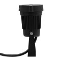 GloboStar® 75585 Προβολάκι Κήπου Καρφωτό - Δαπέδου Bridgelux COB LED 10W 1000lm 35° DC 12V Αδιάβροχο IP67 Ultra Κόκκινο Dimmable