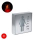 GloboStar® SENSATI 75655 Φωτιστικό Τοίχου Ένδειξης TOILET WOMAN LED 1W AC 220-240V IP20 - Σώμα Αλουμινίου - Μ11 x Π11 x Υ3cm - Κόκκινο GloboStar® SENSATI 75655 Φωτιστικό Τοίχου Ένδειξης TOILET WOMAN LED 1W AC 220-240V IP20 - Σώμα Αλουμινίου - Μ11 x Π11 x Υ3cm - Κόκκινο