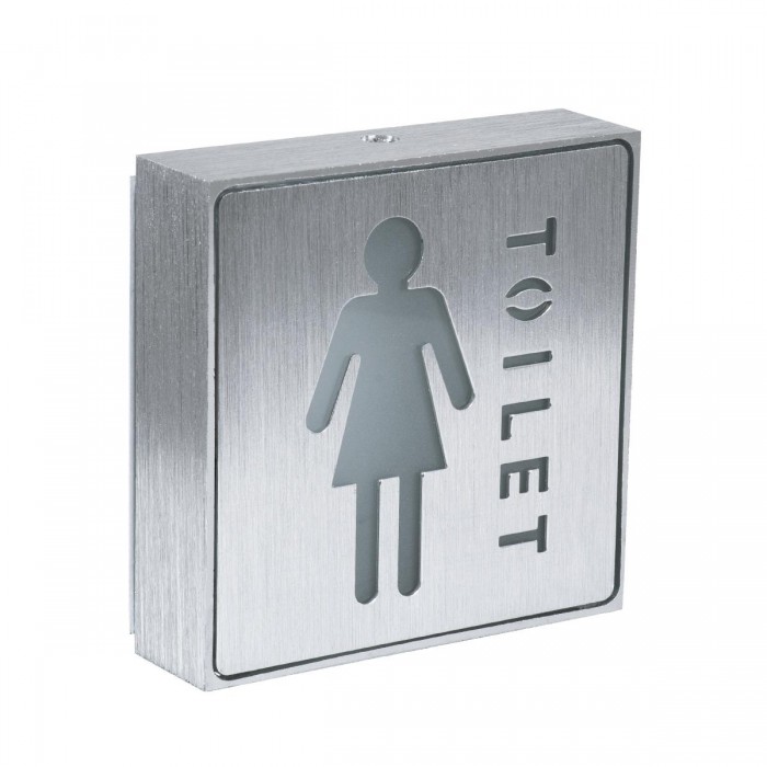 GloboStar® SENSATI 75655 Φωτιστικό Τοίχου Ένδειξης TOILET WOMAN LED 1W AC 220-240V IP20 - Σώμα Αλουμινίου - Μ11 x Π11 x Υ3cm - Κόκκινο GloboStar® SENSATI 75655 Φωτιστικό Τοίχου Ένδειξης TOILET WOMAN LED 1W AC 220-240V IP20 - Σώμα Αλουμινίου - Μ11 x Π11 x Υ3cm - Κόκκινο