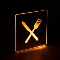 GloboStar® SENSATI 75660 Φωτιστικό Τοίχου Ένδειξης RESTAURANT FORK & KNIFE LED 1W AC 220-240V IP20 - Σώμα Αλουμινίου - Μ11 x Π11 x Υ3cm - Πορτοκαλί GloboStar® SENSATI 75660 Φωτιστικό Τοίχου Ένδειξης RESTAURANT FORK & KNIFE LED 1W AC 220-240V IP20 - Σώμα Αλουμινίου - Μ11 x Π11 x Υ3cm - Πορτοκαλί