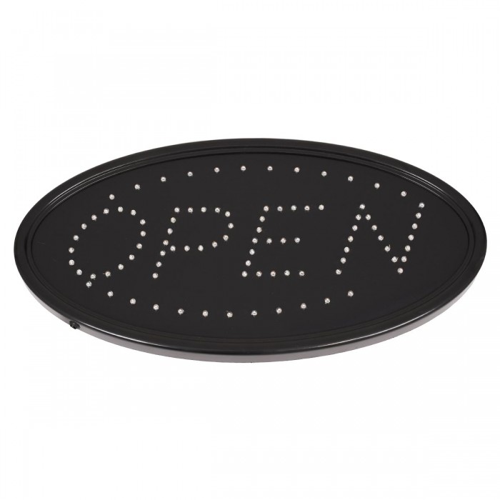 GloboStar® 75683 Φωτιστικό Ταμπέλα LED Σήμανσης OPEN με Πρίζα AC 230V Μ47.5xΠ24.5xΥ2.5cm