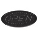 GloboStar® 75683 Φωτιστικό Ταμπέλα LED Σήμανσης OPEN με Πρίζα AC 230V Μ47.5xΠ24.5xΥ2.5cm