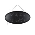 GloboStar® 75685 Φωτιστικό Ταμπέλα LED Οβάλ Σήμανσης PIZZA 3W με Πρίζα AC 230V - Μ48 x Π1.8 x Υ24.5cm