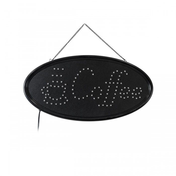 GloboStar® 75687 Φωτιστικό Ταμπέλα LED Οβάλ Σήμανσης COFFEE με Πρίζα AC 230V Μ48 x Π1.8 x Υ24.5cm