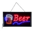 GloboStar® 75688 Φωτιστικό Ταμπέλα Φωτεινή Επιγραφή LED Σήμανσης BEER 3W AC 230V με Διακόπτη On/Off Κόκκινο - Μπλε - Πορτοκαλί