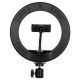 GloboStar® 75800 Professional Digital Ring Light Φ20cm LED SMD 20W 2000lm 180° DC 5V με Καλώδιο Τροφοδοσίας USB - Ενσωματωμένο Χειριστήριο Εναλλαγής Χρωμάτων & 1 Βάση Τηλεφώνου - Πολύχρωμο RGBW+WW Dimmable