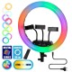 GloboStar® 75804 Professional Digital Ring Light Φ36cm LED SMD 50W 5000lm 180° AC 230V με Καλώδιο Τροφοδοσίας Πρίζας - Ασύρματο Χειριστήριο RF 2.4Ghz Εναλλαγής Χρωμάτων & 3 Βάσεις Τηλεφώνου - Πολύχρωμο RGBW+WW Dimmable GloboStar® 75804 Professional Digital Ring Light Φ36cm LED SMD 50W 5000lm 180° AC 230V με Καλώδιο Τροφοδοσίας Πρίζας - Ασύρματο Χειριστήριο RF 2.4Ghz Εναλλαγής Χρωμάτων & 3 Βάσεις Τηλεφώνου - Πολύχρωμο RGBW+WW Dimmable