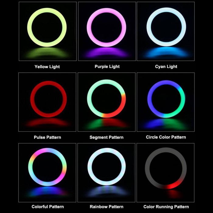 GloboStar® 75804 Professional Digital Ring Light Φ36cm LED SMD 50W 5000lm 180° AC 230V με Καλώδιο Τροφοδοσίας Πρίζας - Ασύρματο Χειριστήριο RF 2.4Ghz Εναλλαγής Χρωμάτων & 3 Βάσεις Τηλεφώνου - Πολύχρωμο RGBW+WW Dimmable GloboStar® 75804 Professional Digital Ring Light Φ36cm LED SMD 50W 5000lm 180° AC 230V με Καλώδιο Τροφοδοσίας Πρίζας - Ασύρματο Χειριστήριο RF 2.4Ghz Εναλλαγής Χρωμάτων & 3 Βάσεις Τηλεφώνου - Πολύχρωμο RGBW+WW Dimmable