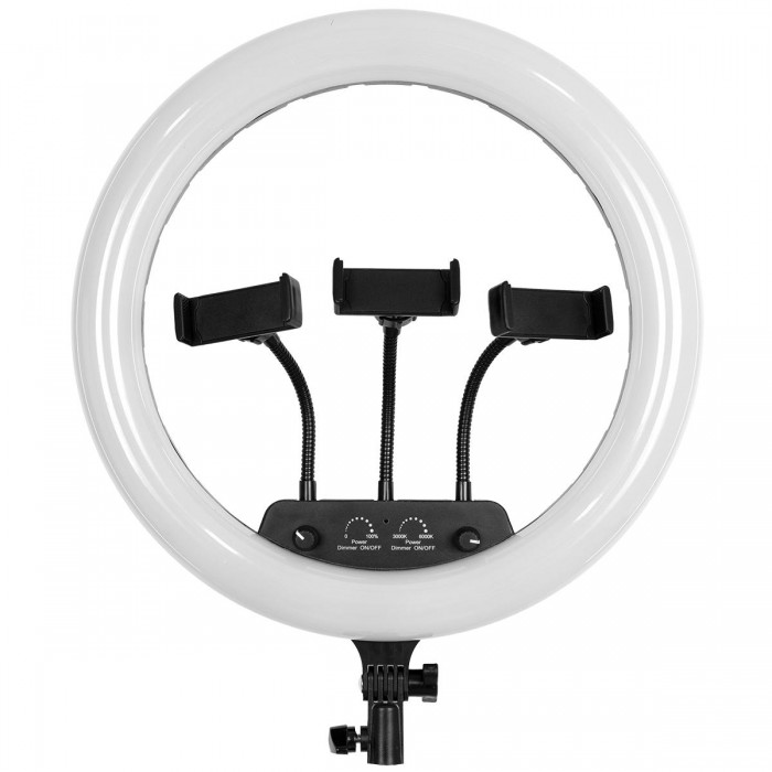 GloboStar® 75804 Professional Digital Ring Light Φ36cm LED SMD 50W 5000lm 180° AC 230V με Καλώδιο Τροφοδοσίας Πρίζας - Ασύρματο Χειριστήριο RF 2.4Ghz Εναλλαγής Χρωμάτων & 3 Βάσεις Τηλεφώνου - Πολύχρωμο RGBW+WW Dimmable GloboStar® 75804 Professional Digital Ring Light Φ36cm LED SMD 50W 5000lm 180° AC 230V με Καλώδιο Τροφοδοσίας Πρίζας - Ασύρματο Χειριστήριο RF 2.4Ghz Εναλλαγής Χρωμάτων & 3 Βάσεις Τηλεφώνου - Πολύχρωμο RGBW+WW Dimmable
