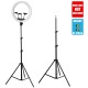 GloboStar® 75807 Professional Floor Tripod - Επαγγελματικό Επιδαπέδιο Τρίποδο για Ring Light LED GloboStar® 75807 Professional Floor Tripod - Επαγγελματικό Επιδαπέδιο Τρίποδο για Ring Light LED