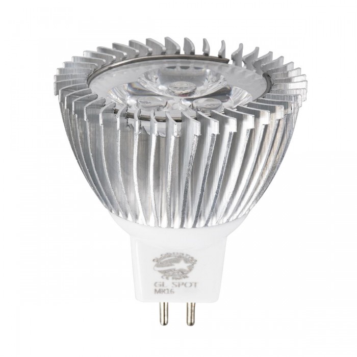GloboStar® 76021 Σποτ LED GU5.3 MR16 3W 280lm 30° DC 12V IP20 Φ5 x Υ5.2cm Φυσικό Λευκό 4500K - 2 Χρόνια Εγγύηση