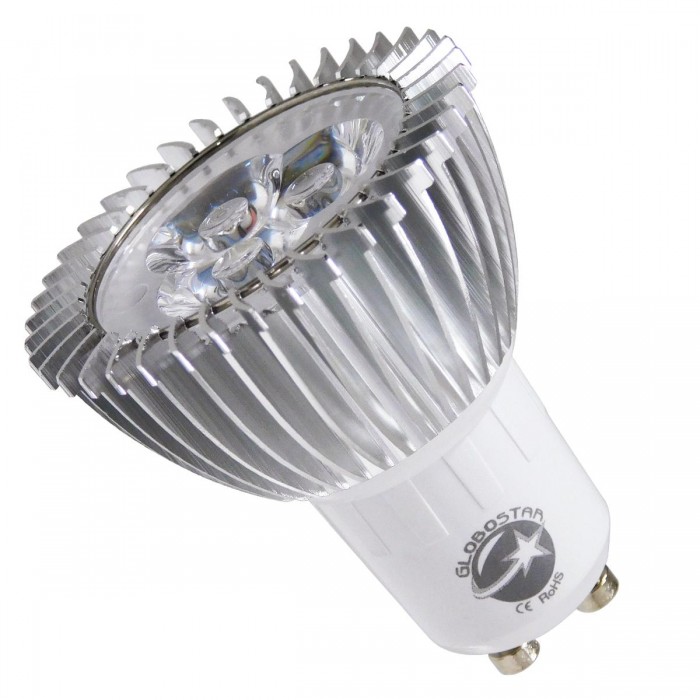 GloboStar® 76043 Λάμπα GU10 Spot LED 3W 250lm 45° AC 85-265V Κόκκινο Dimmable