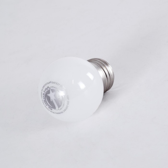 GloboStar® 76092 Λάμπα LED E27 G45 Γλομπάκι 3W 240lm 260° AC 220-240V IP20 Φ4.5 x Υ6.9cm Θερμό Λευκό 2700K - 2 Years Warranty