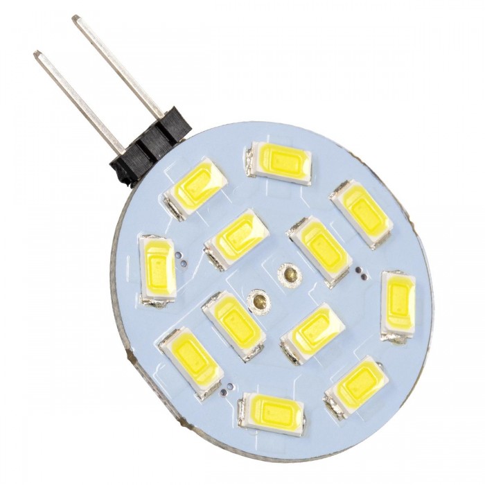 GloboStar® 76100 Λάμπα G4 LED SMD 5630 4.5W 450lm 120° DC 12-24V Side Pin Ψυχρό Λευκό 6000K GloboStar® 76100 Λάμπα G4 LED SMD 5630 4.5W 450lm 120° DC 12-24V Side Pin Ψυχρό Λευκό 6000K