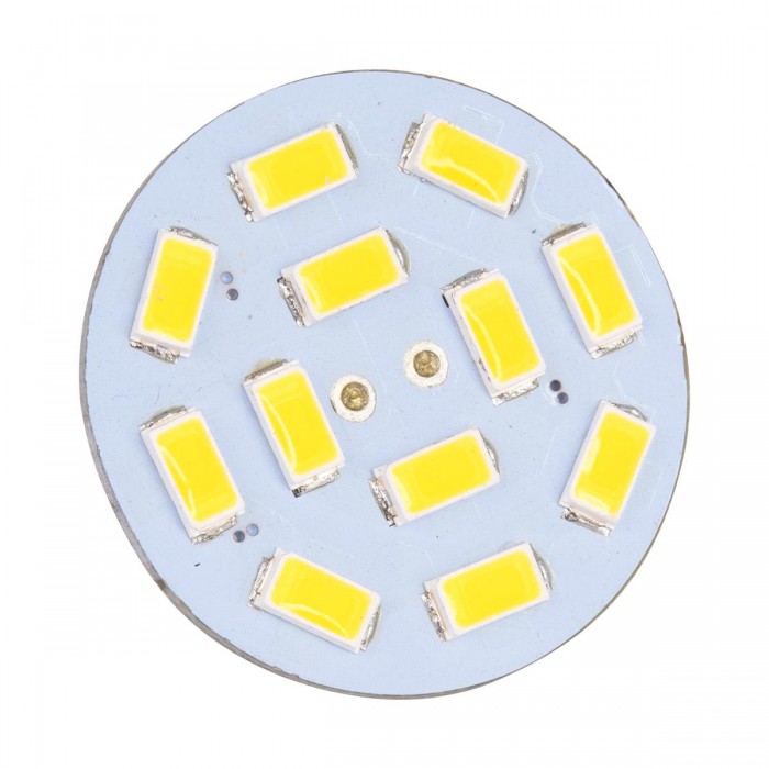 GloboStar® 76102 Λάμπα G4 Back Pin LED 12 SMD 5630 4.5W 8V-32V 450lm 120° Ψυχρό Λευκό 6000K Dimmable