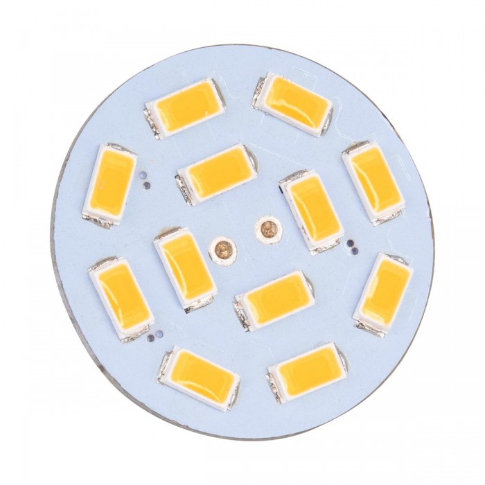 GloboStar® 76103 Λάμπα G4 Back Pin LED 12 SMD 5630 4.5W 8V-32V 410lm 120° Θερμό Λευκό 3000K Dimmable