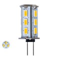 GloboStar® 76134 Λάμπα LED G4 SMD 5630 5W 550lm 320° DC 12-24V IP20 Φ1.8 x Υ4.3cm Θερμό Λευκό 2700K Dimmable - 2 Χρόνια Εγγύηση