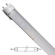 GloboStar® 76181 Λάμπα LED Τύπου Φθορίου T8 Αλουμινίου Τροφοδοσίας Δύο Άκρων 60cm 10W 230V 800lm 180° με Καθαρό Κάλυμμα Θερμό Λευκό 3000K
