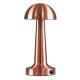 GloboStar® COCO 76511 Μοντέρνο Επιτραπέζιο Φωτιστικό Πορτατίφ LED 1.5W 105lm 120° DC 5V Επαναφορτιζόμενο με Μπαταρία Li-ion 1800mAh - Διακόπτη Αφής με 3 Εντάσεις Φωτισμού Θερμό Λευκό 2700K Dimmable - Φ10 x 22cm - Χάλκινο