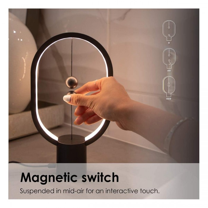 GloboStar® MAGNET 76544 Μοντέρνο Φωτιστικό Γραφείου Σκούρο Γκρι LED 15 Watt 1500lm DC 5V με Μαγνητικό Διακόπτη & Καλώδιο Τροφοδοσίας USB Θερμό Λευκό 2700K GloboStar® MAGNET 76544 Μοντέρνο Φωτιστικό Γραφείου Σκούρο Γκρι LED 15 Watt 1500lm DC 5V με Μαγνητικό Διακόπτη & Καλώδιο Τροφοδοσίας USB Θερμό Λευκό 2700K