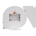 GloboStar® 76551 Μοντέρνο Επιτραπέζιο Διακοσμητικό Φωτιστικό LED Σήμανσης RAINBOW LOVE 2W με Διακόπτη On/Off & Καλώδιο Τροφοδοσίας USB - Μπαταρίας 3xAAA (Δεν Περιλαμβάνονται) Ψυχρό Λευκό 6000K