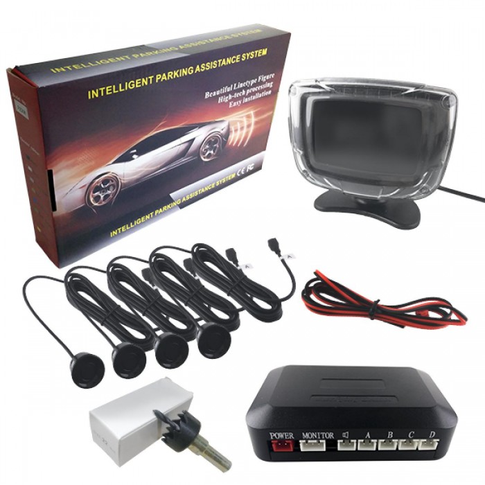 Kit Αισθητήρα Παρκαρίσματος με 4 Αισθητήρες και Μικρή Οθόνη GloboStar 77347 Kit Αισθητήρα Παρκαρίσματος με 4 Αισθητήρες και Μικρή Οθόνη GloboStar 77347