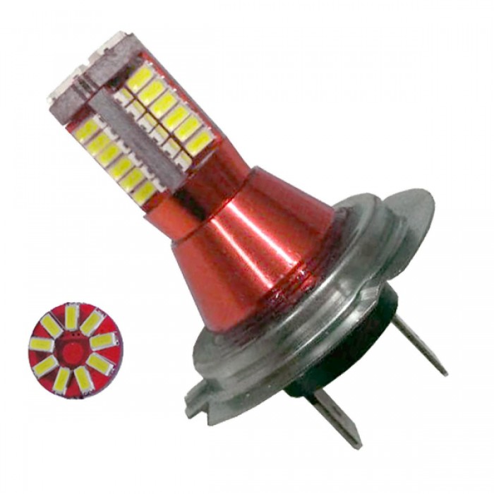 Λαμπτήρας LED H7 Can Bus με 57 SMD 3014 12 Volt 6000k GloboStar 77372 Λαμπτήρας LED H7 Can Bus με 57 SMD 3014 12 Volt 6000k GloboStar 77372