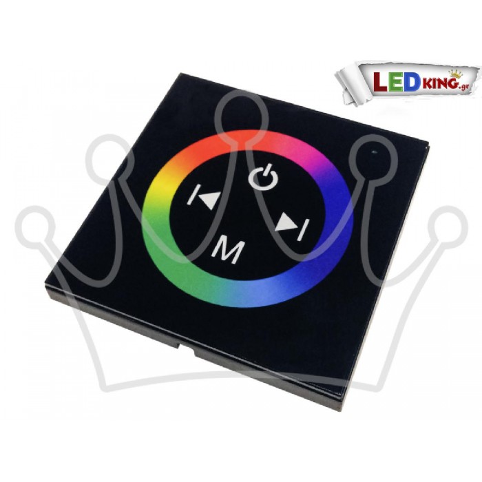 LED RGB Controller Μαύρο Τοίχου Αφής 12v (144w) - 24v (288w) DC GloboStar 77409 LED RGB Controller Μαύρο Τοίχου Αφής 12v (144w) - 24v (288w) DC GloboStar 77409