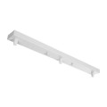 GLOBOSTAR® WALLBASE 77522 Γραμμική Μεταλλική Ροζέτα για Κρέμαση 3 Φωτιστικών - Λευκό - Μ50 x Π5 x Υ4cm