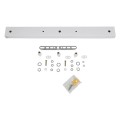 GLOBOSTAR® WALLBASE 77522 Γραμμική Μεταλλική Ροζέτα για Κρέμαση 3 Φωτιστικών - Λευκό - Μ50 x Π5 x Υ4cm