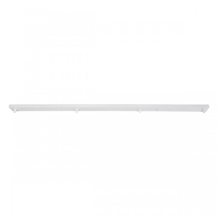 GLOBOSTAR® WALLBASE 77524 Γραμμική Μεταλλική Ροζέτα για Κρέμαση 4 Φωτιστικών - Λευκό - Μ120 x Π5 x Υ4cm GLOBOSTAR® WALLBASE 77524 Γραμμική Μεταλλική Ροζέτα για Κρέμαση 4 Φωτιστικών - Λευκό - Μ120 x Π5 x Υ4cm