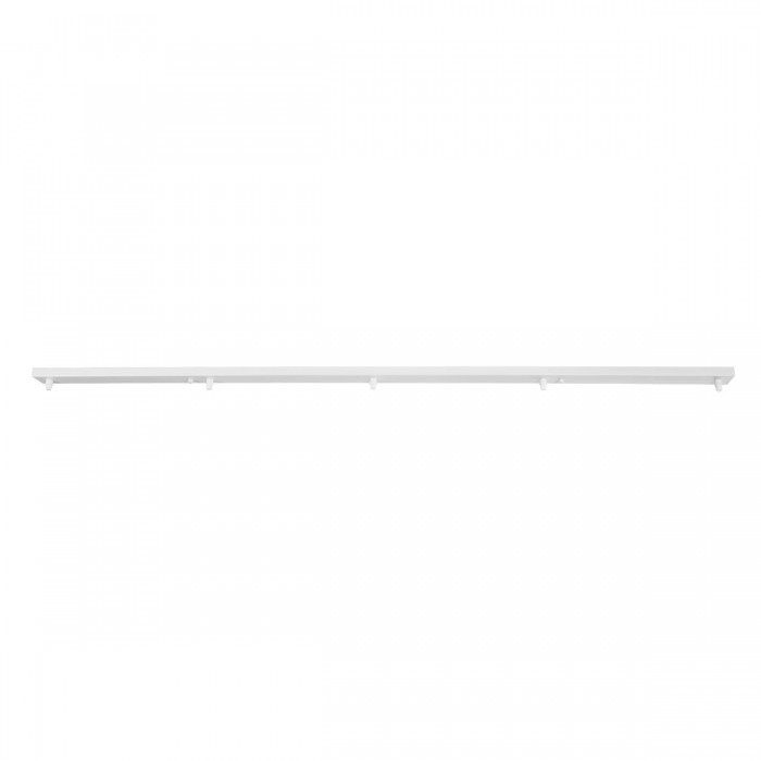 GLOBOSTAR® WALLBASE 77526 Γραμμική Μεταλλική Ροζέτα για Κρέμαση 5 Φωτιστικών - Λευκό - Μ120 x Π5 x Υ4cm