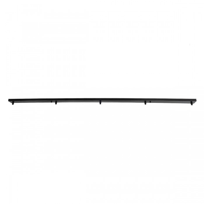 GLOBOSTAR® WALLBASE 77527 Γραμμική Μεταλλική Ροζέτα για Κρέμαση 5 Φωτιστικών - Μαύρο - Μ150 x Π5 x Υ4cm