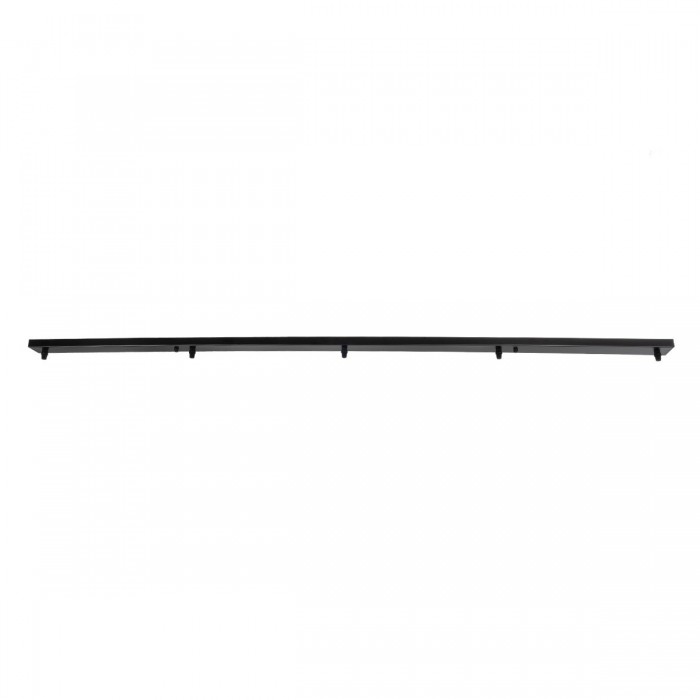 GLOBOSTAR® WALLBASE 77527 Γραμμική Μεταλλική Ροζέτα για Κρέμαση 5 Φωτιστικών - Μαύρο - Μ150 x Π5 x Υ4cm