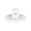 GloboStar® DIY 77561 Επιτοίχιο Εξάρτημα Στήριξης Καλωδίου Φωτιστικού - Φ4.5 x Υ2cm - Λευκό - Σιλικόνης - 5 Χρόνια Εγγύηση