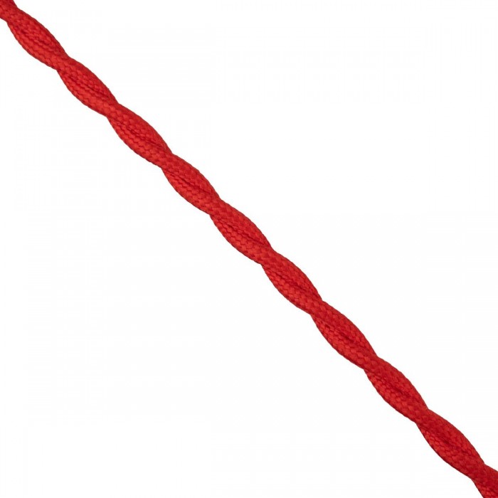 GloboStar® 77621 Πλεκτό Υφασμάτινο Καλώδιο 1m 2 x 0.75mm² Κόκκινο GloboStar® 77621 Πλεκτό Υφασμάτινο Καλώδιο 1m 2 x 0.75mm² Κόκκινο