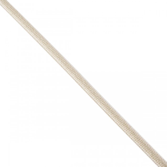 GloboStar® 77627 Στρογγυλό Υφασμάτινο Καλώδιο 1m 2 x 0.75mm² Μπεζ