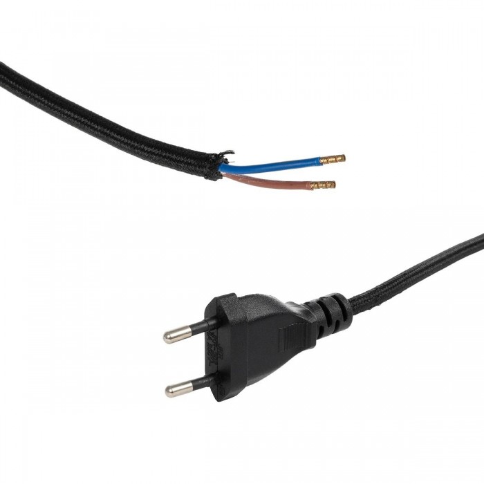 GLOBOSTAR® WHIP 77669 Μοντέρνο DIY Υφασμάτινο Καλώδιο με Διακόπτη On/Off AC 220-240V IP20 - Μαύρο - Μ150 x Π2.7 x Υ1.9cm GLOBOSTAR® WHIP 77669 Μοντέρνο DIY Υφασμάτινο Καλώδιο με Διακόπτη On/Off AC 220-240V IP20 - Μαύρο - Μ150 x Π2.7 x Υ1.9cm