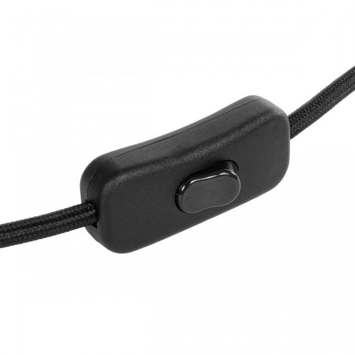 GLOBOSTAR® WHIP 77669 Μοντέρνο DIY Υφασμάτινο Καλώδιο με Διακόπτη On/Off AC 220-240V IP20 - Μαύρο - Μ150 x Π2.7 x Υ1.9cm GLOBOSTAR® WHIP 77669 Μοντέρνο DIY Υφασμάτινο Καλώδιο με Διακόπτη On/Off AC 220-240V IP20 - Μαύρο - Μ150 x Π2.7 x Υ1.9cm