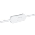 GLOBOSTAR® WHIP 77671 Μοντέρνο DIY Υφασμάτινο Καλώδιο με Διακόπτη On/Off AC 220-240V IP20 - Λευκό - Μ140 x Π2.7 x Υ1.9cm GLOBOSTAR® WHIP 77671 Μοντέρνο DIY Υφασμάτινο Καλώδιο με Διακόπτη On/Off AC 220-240V IP20 - Λευκό - Μ140 x Π2.7 x Υ1.9cm